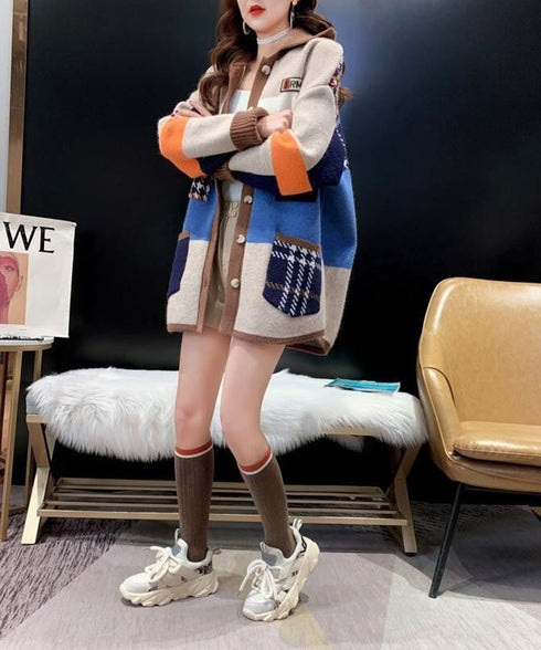 Panel Knit Cardigan